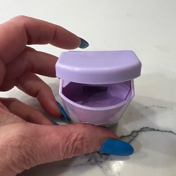 Vintage Hasbro Littlest Pet Shop LPS Purple Garbage Can Pail RARE Hard To Find - Picture 10 of 10